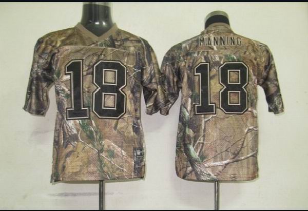 NFL Indianapolis Colts 18 Manning Real Tree Youth Jersey