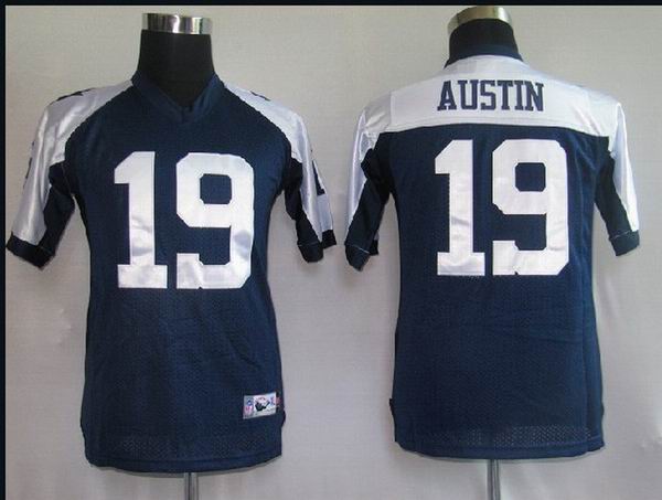 NFL Dallas Cowboys 19 Austin thanksgiving blue Youth Jersey