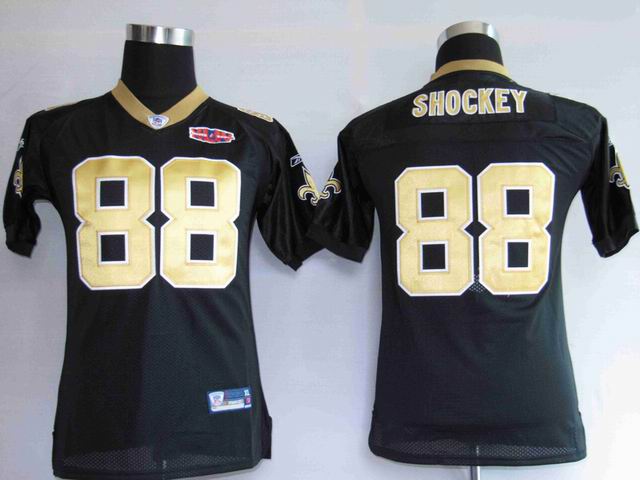 NFL New Orleans Saints 88 Shockey black Youth Jersey