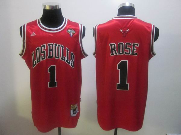 adidas Chicago Bulls #1 Derrick Rose Latin Nights red Revolution 30 Jersey