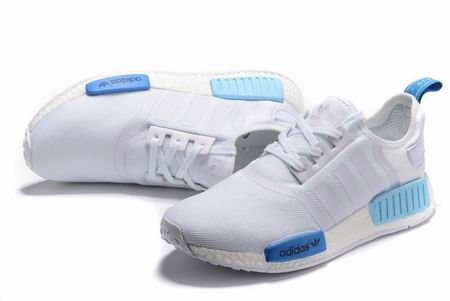 adidas NMD runner shoes white blue