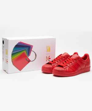 adidas Superstar shoes all red