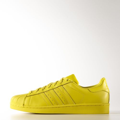 adidas Superstar shoes lemon yellow