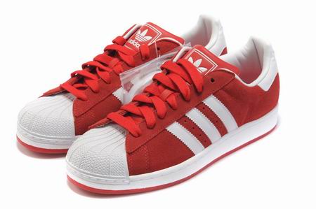 adidas Superstar shoes red white