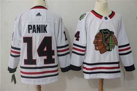 adidas nhl Chicago Blackhawks #14 Panik white jersey