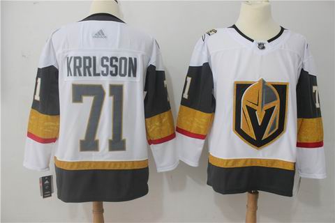 adidas nhl Vegas Golden Knights #71 Krrelsson white jersey