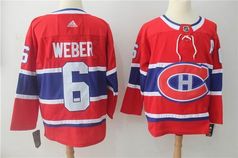 adidas nhl montreal canadiens #6 Weber red jersey