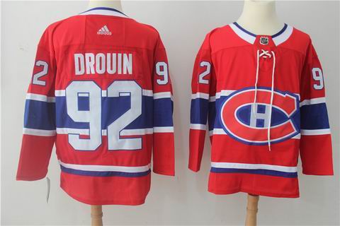 adidas nhl montreal canadiens #92 Drouin red jersey
