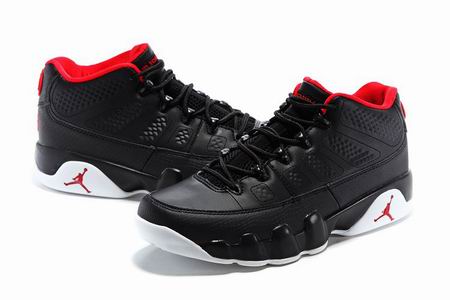 air jordan 9 retro shoes low black red