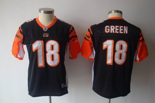 NFL Cincinnati Bengals 18 Green women team jersey