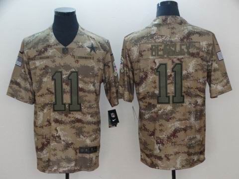 dallas cowboys #11 beasley camo salute to service jersey