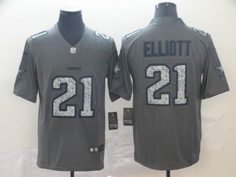 dallas cowboys #21 ELLIOTT grey fashion static jersey