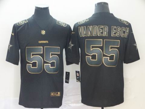 dallas cowboys #55 Vander Esch black golden rush jersey
