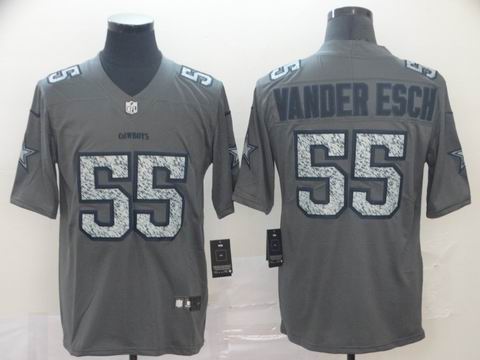 dallas cowboys #55 Vander Esch grey fashion static jersey