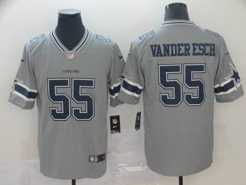 dallas cowboys #55 Vander Esch grey interverted jersey