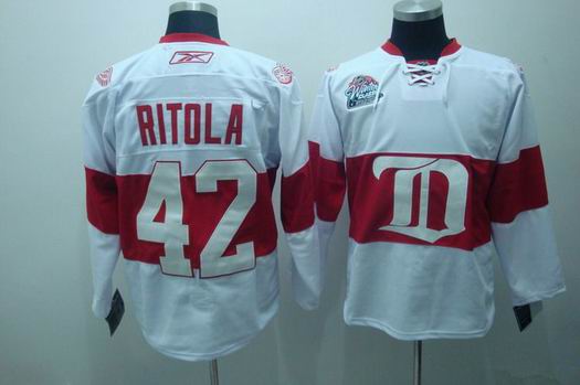 deroit red wings #42 ritola white winter