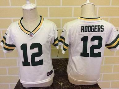 infant baby jersey nfl packers #12 rodgers white