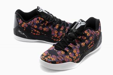 kobe 9 shoes flower black