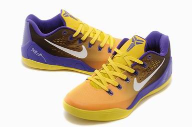 kobe 9 shoes yellow purple