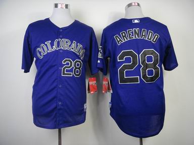 mlb Colorado Rockies 28 Arenado purple jersey
