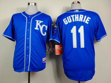 mlb Kansas City Royals #11 Guthrie blue jersey