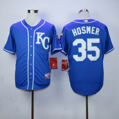 mlb Kansas City Royals #35 Hosmer blue jersey