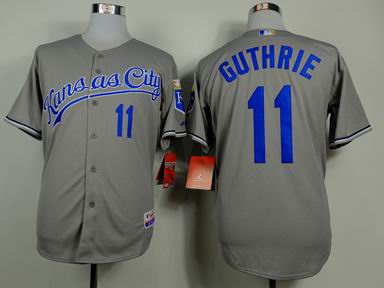 mlb Kansas City Royals 11 Guthrie grey jersey