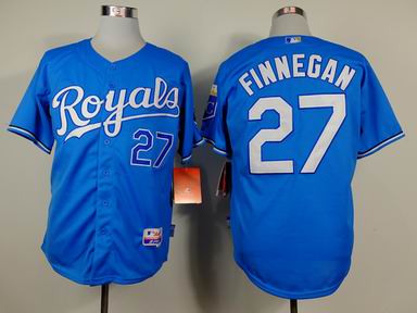 mlb Kansas City Royals 27 Finnegan blue jersey