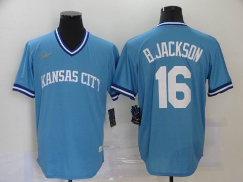 mlb Kansas city royals #16 B.JACKSON blue jersey