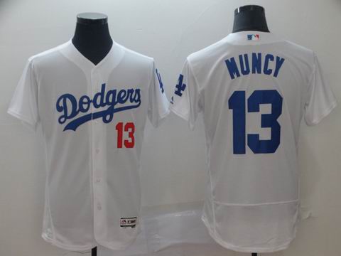 mlb Los Angeles Dodgers #13 Muncy white flexbase jersey