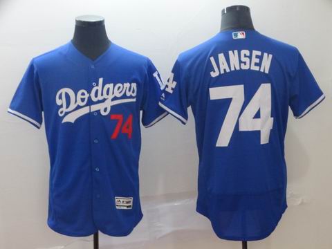 mlb Los Angeles Dodgers #74 Jansen blue flexbase jersey
