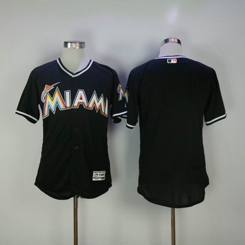 mlb Miami Marlins black blank jersey