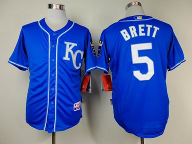 mlb Royals 5# Brett blue jersey
