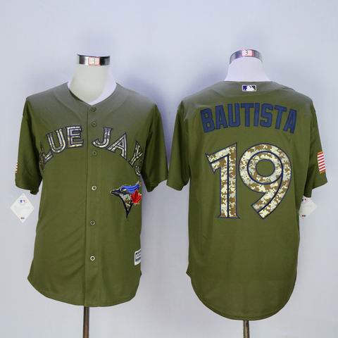 mlb Toronto Blue Jays #19 Bautista green jersey