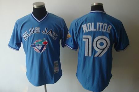 mlb Toronto Blue Jays #19 Bautista m&n Blue