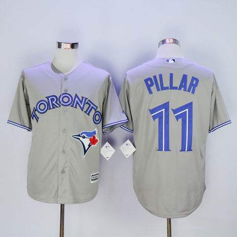 mlb Toronto Blue Jays 11 Pillar grey jersey