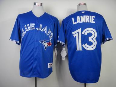 mlb Toronto Blue Jays 13 Lawrie blue jersey
