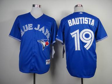 mlb Toronto Blue Jays 19 Bautista blue jersey