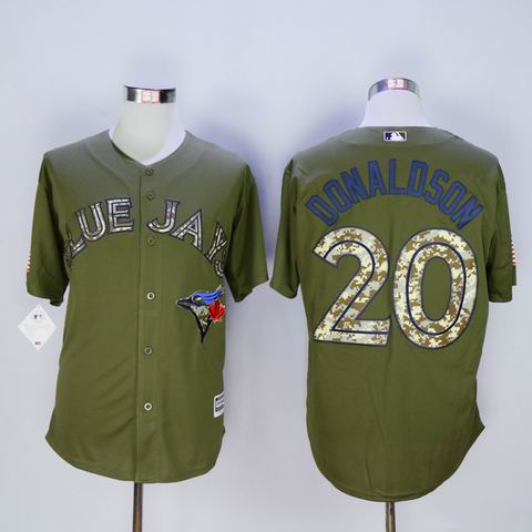 mlb Toronto Blue Jays 20 Donaldson green jersey