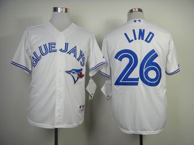 mlb Toronto Blue Jays 26 Lind white jersey