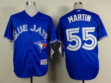 mlb Toronto Blue Jays 55 Martin blue jersey