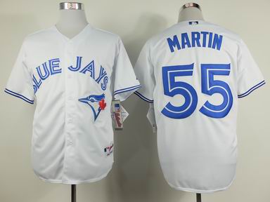 mlb Toronto Blue Jays 55 Martin white jersey