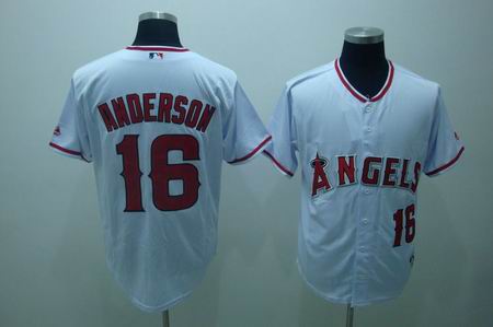 mlb anaheim angel 18 Anderson white
