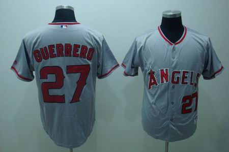 mlb anaheim angel 27 guerrero grey