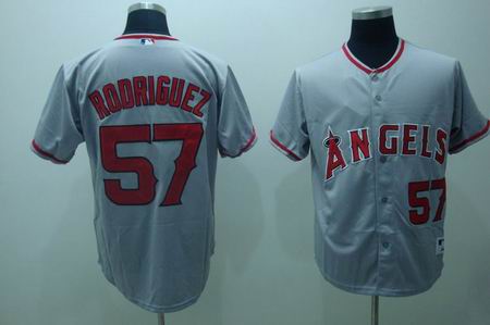 mlb anaheim angels rodriguez #57 grey