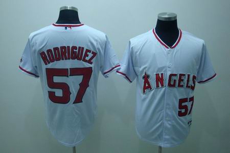 mlb anaheim angels rodriguez #57 white