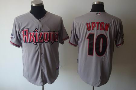 mlb arizona diamondbacks #10 upton grey [cool base]