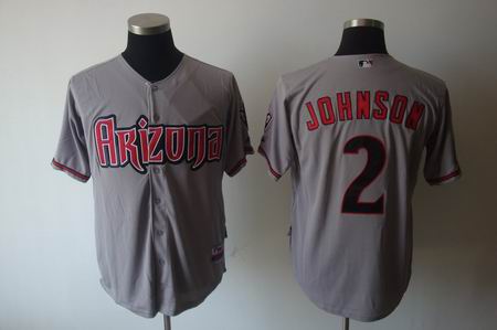 mlb arizona diamondbacks #2 johnson grey[cool base]