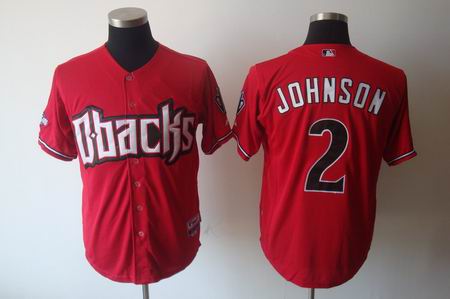 mlb arizona diamondbacks #2 johnson red(cool base)