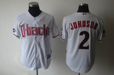 mlb arizona diamondbacks #2 johnson white[cool base]